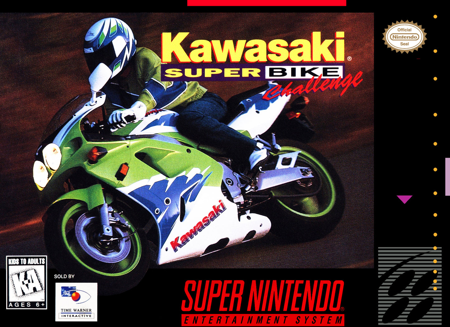 KAWASAKI SUPERBIKE CHALLENGE  - SNES (W/BOX)