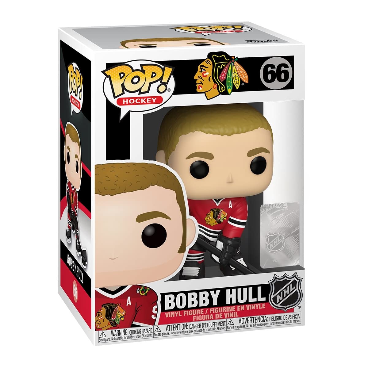 NHL: BLACK HAWKS: BOBBY HULL #66 - FUNKO POP!