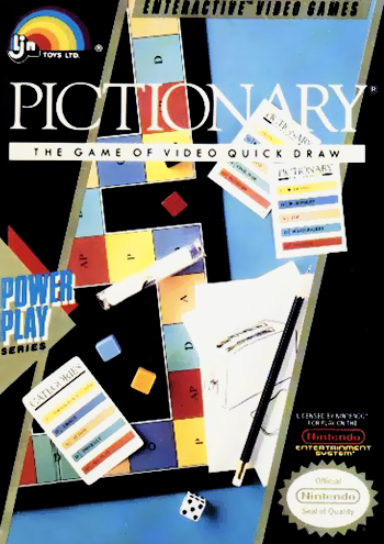 PICTIONARY  - NES (W/BOX & MANUAL)