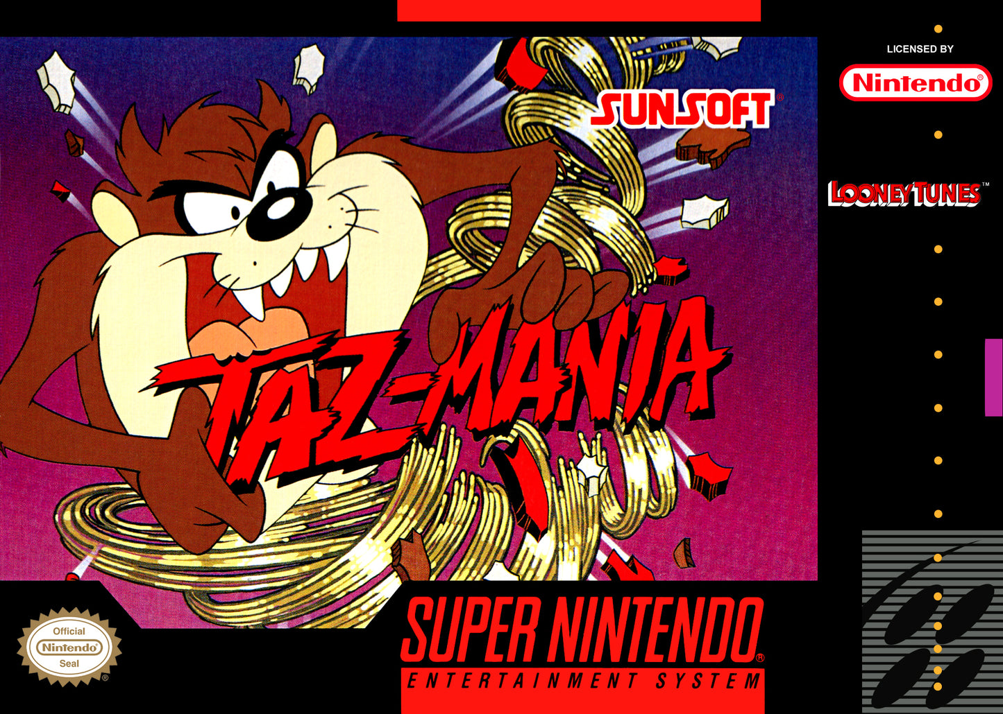 TAZ-MANIA  - SNES (W/BOX & MANUAL)