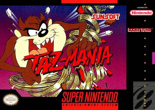 TAZ-MANIA  - SNES (W/BOX & MANUAL)