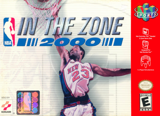 NBA IN THE ZONE 2000  - N64 (W/BOX & MANUAL)