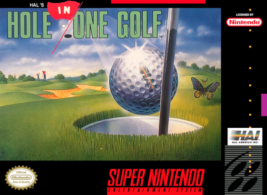 HAL'S HOLE IN ONE GOLF  - SNES (W/BOX & MANUAL)