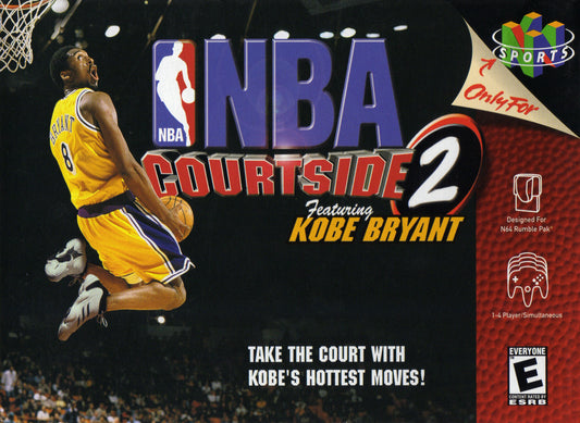 NBA COURTSIDE 2  - N64 (W/BOX & MANUAL)