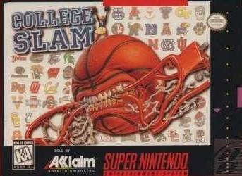 COLLEGE SLAM  - SNES (W/BOX & MANUAL)