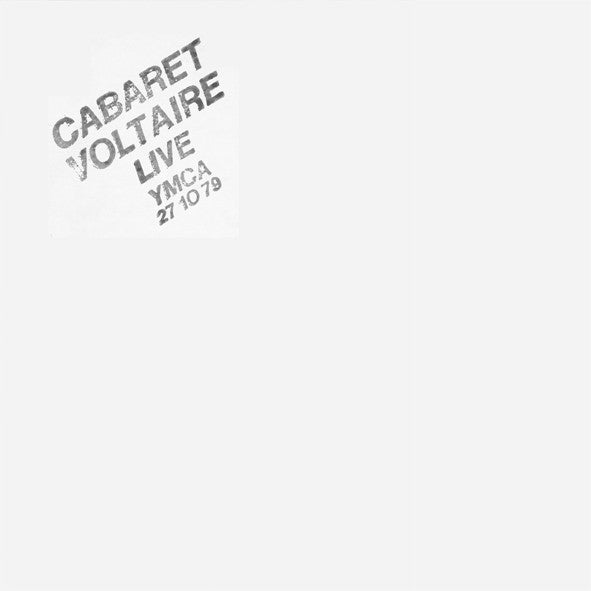 CABARET VOLTAIRE  - LIVE AT THE YMCA