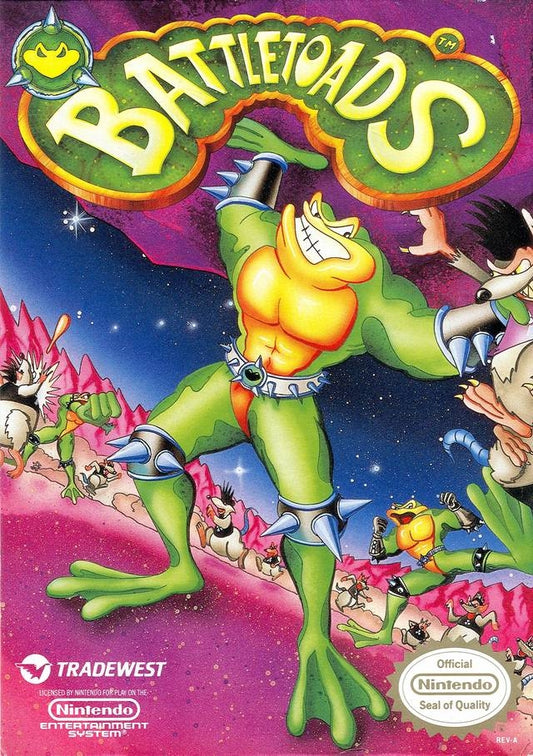 BATTLETOADS  - NES (W/BOX)