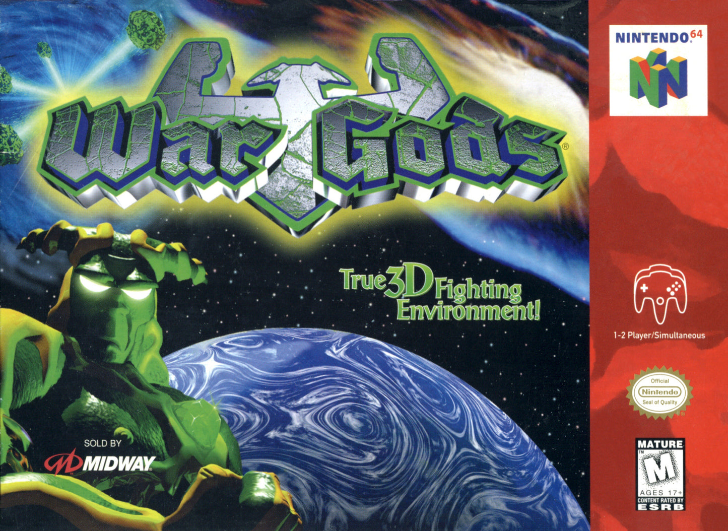 WAR GODS  - N64 (W/BOX & MANUAL)