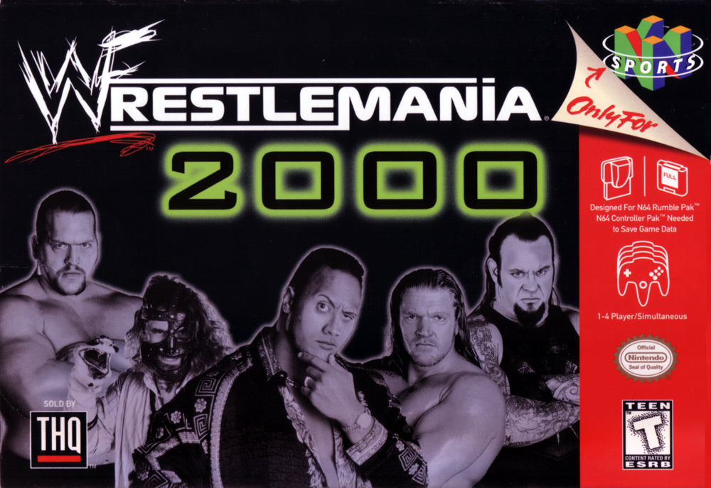 WWF WRESTLEMANIA 2000  - N64 (W/BOX)