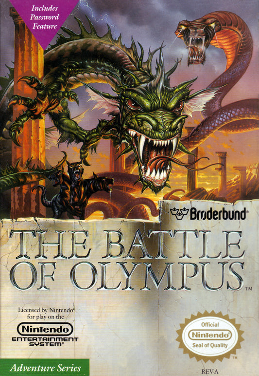 BATTLE OF OLYMPUS  - NES (W/BOX & MANUAL)