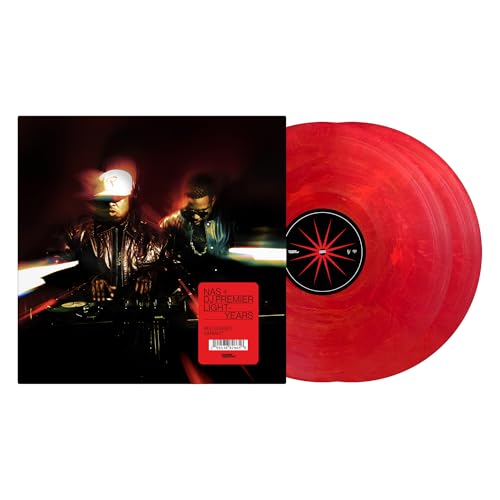 NAS,   DJ PREMIER - LIGHT-YEARS (SUNRISE RED VINYL)