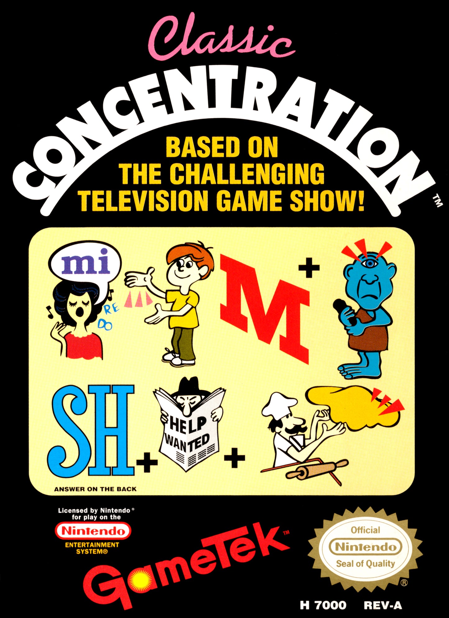 CLASSIC CONCENTRATION  - NES (W/BOX)