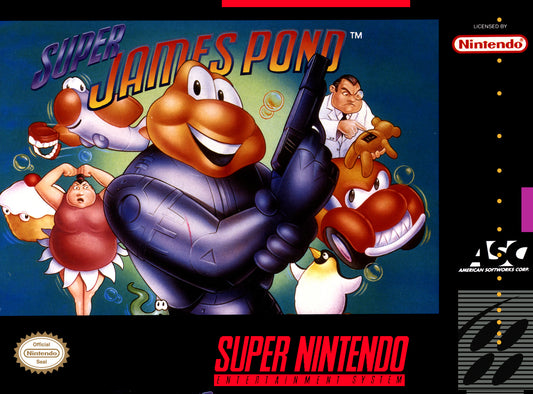 SUPER JAMES POND  - SNES (W/BOX)