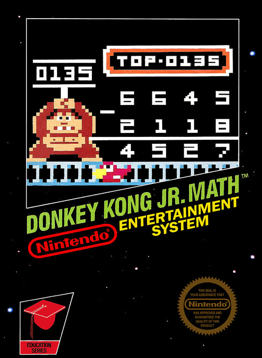 DONKEY KONG JR. MATH  - NES (W/BOX)