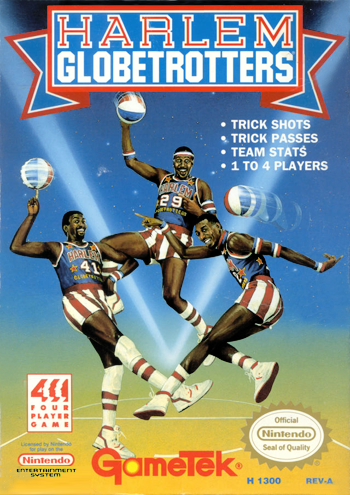 HARLEM GLOBETROTTERS  - NES (W/BOX & MANUAL)