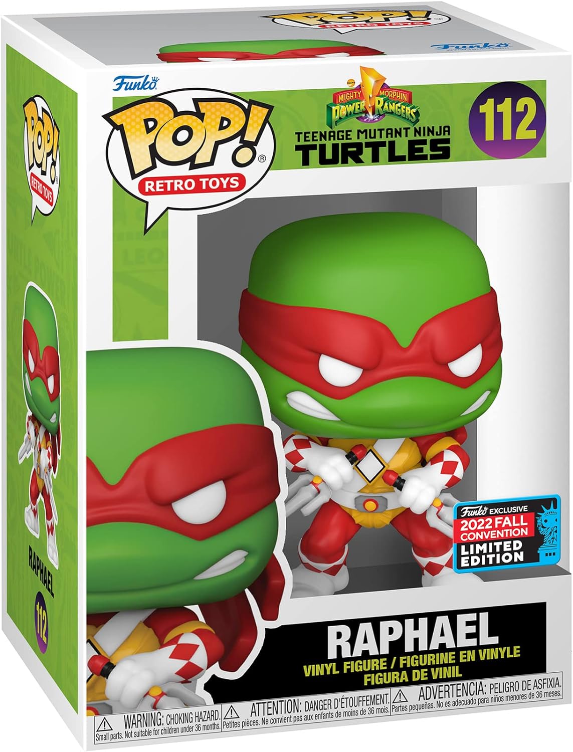 POWER RANGER/TMNT: RAPHAEL #112 - FUNKO POP!-2022 FALL CON