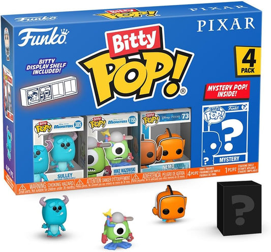 PIXAR: MONSTERS INC/FINDING NEMO (4 PACK) - BITTY POP!