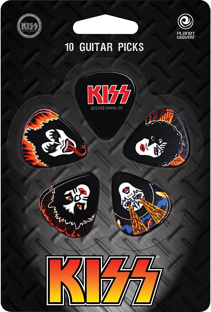 KISS: 10 GUITAR PICKS (R&R OV) - PLANET WAVES