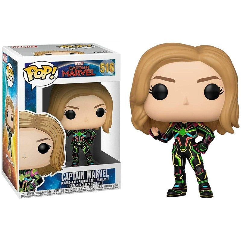 CAPTAIN MARVEL (NEON) #516 - FUNKO POP!