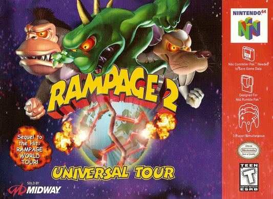 RAMPAGE 2: UNIVERSAL TOUR  - N64 (W/BOX)