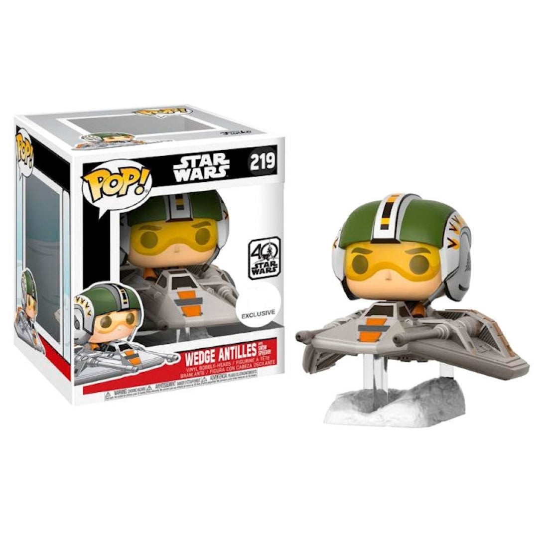 STAR WARS: WEDGE ANTILLES WITH SNOW SPEEDER #219 - FUNKO POP!-EXCLUSIVE