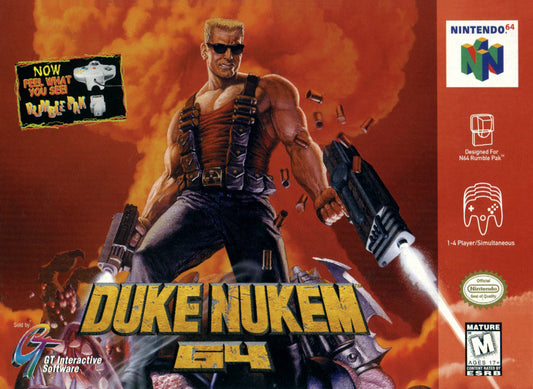 DUKE NUKEM 64  - N64 (W/BOX & MANUAL)