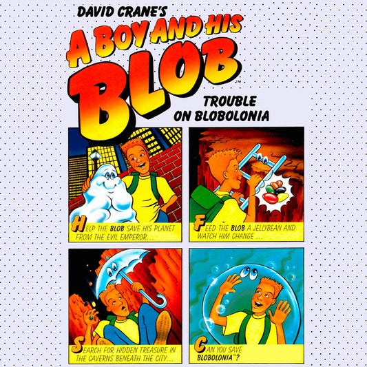 A BOY & HIS BLOB: TROUBLE ON BLOBOLONIA  - NES (W/BOX & MANUAL)