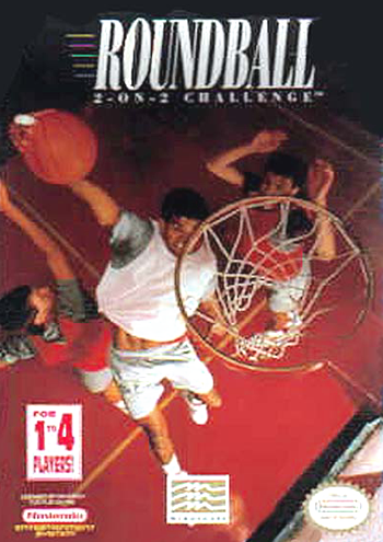 ROUNDBALL 2-ON-2 CHALLENGE  - NES (W/BOX & MANUAL)