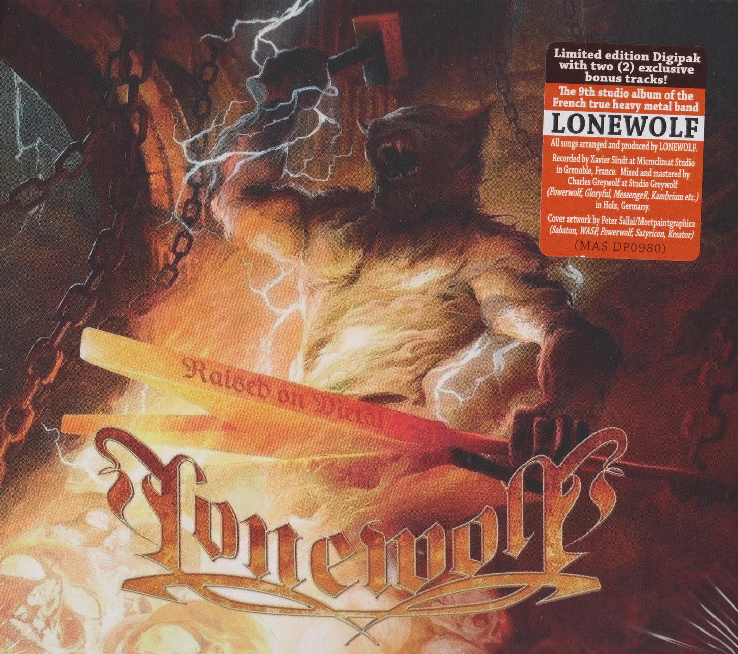 LONEWOLF  - RAISED ON METAL