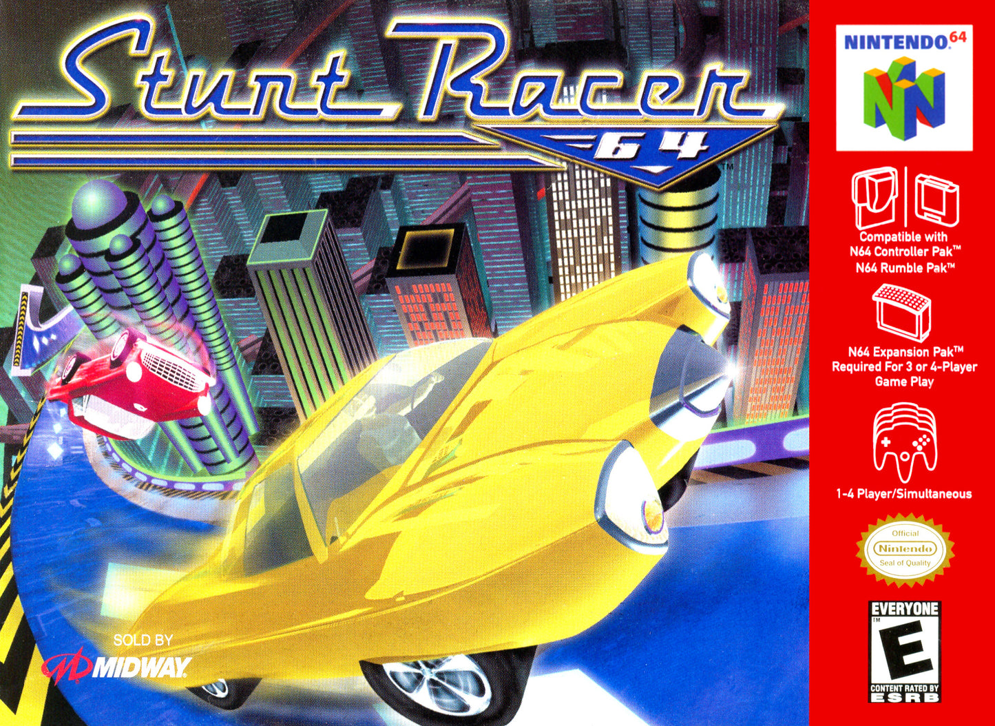 STUNT RACER  - N64 (W/BOX & MANUAL)