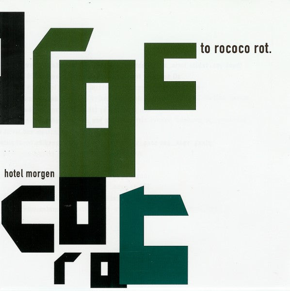 TO ROCOCO ROT  - HOTEL MORGEN