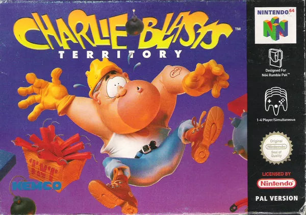 CHARLIE BLASTS  - N64 (W/BOX)