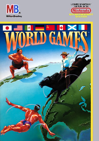 WORLD GAMES  - NES (W/BOX & MANUAL)