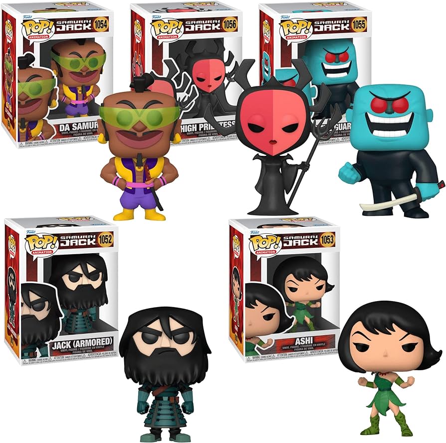 SAMURAI JACK: #1052-1056 - FUNKO POP-SET OF 5