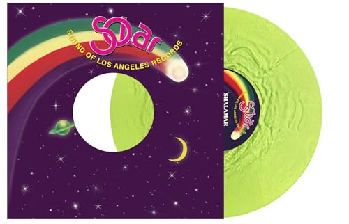 SHALAMAR - NIGHT TO REMEMBER/ MAKE THAT MOVE - FLUORESCENT GREEN WITH SWIRL COLORED VINYL