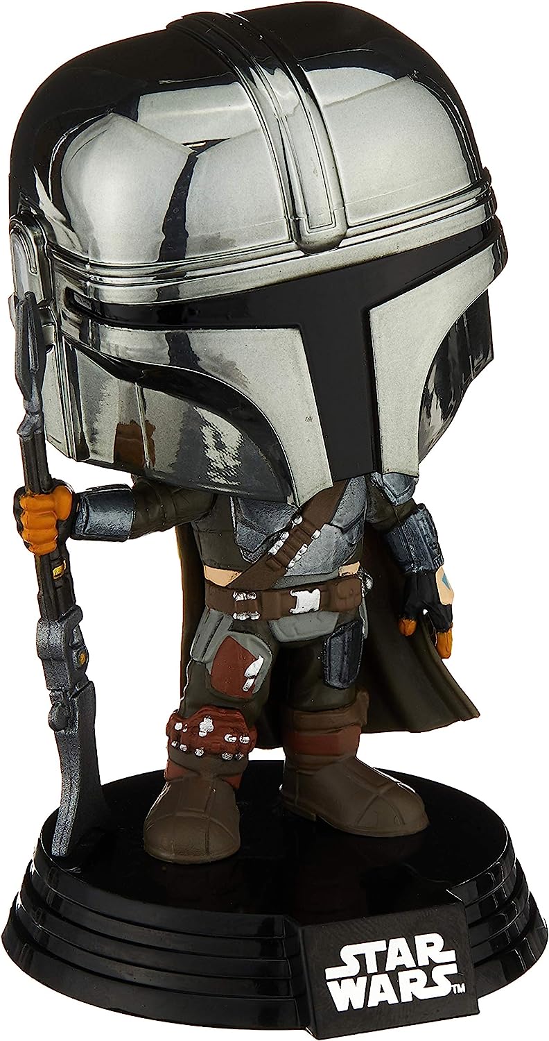 STAR WARS: MANDALORIAN #345 (CHROME ARMOR) - FUNKO POP!-EXCLUSIVE