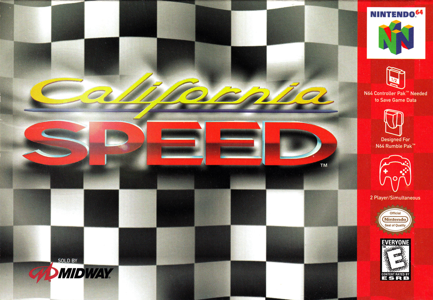 CALIFORNIA SPEED  - N64 (W/BOX)