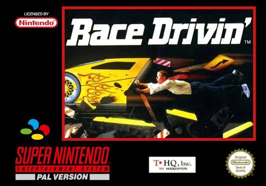 RACE DRIVIN  - SNES (W/BOX & MANUAL)