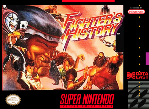 FIGHTER'S HISTORY  - SNES (W/BOX & MANUAL)