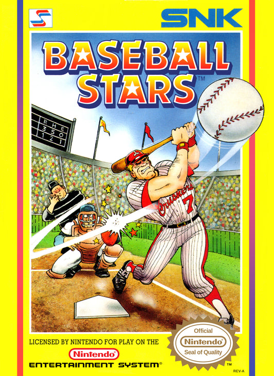 BASEBALL STARS  - NES (W/BOX & MANUAL)