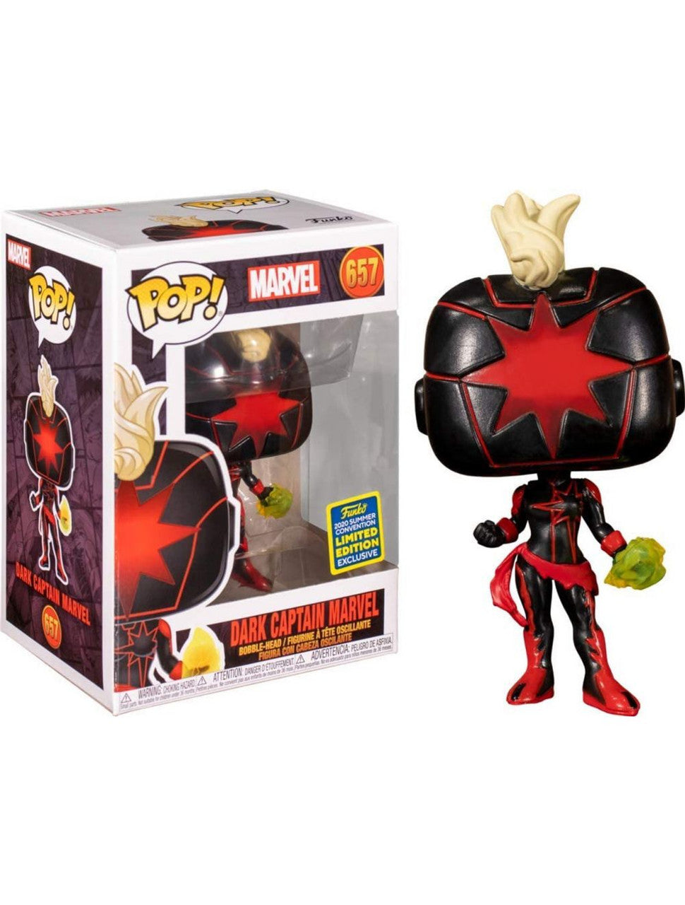 MARVEL: DARK CAPTAIN MARVEL #657 - FUNKO POP!-2020 SUMMER CON