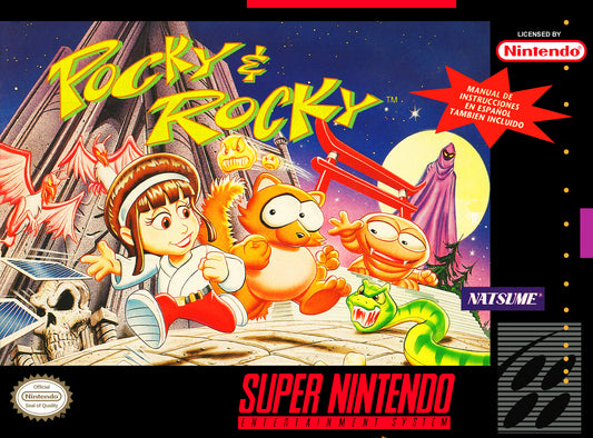 POCKY & ROCKY  - SNES (W/BOX)