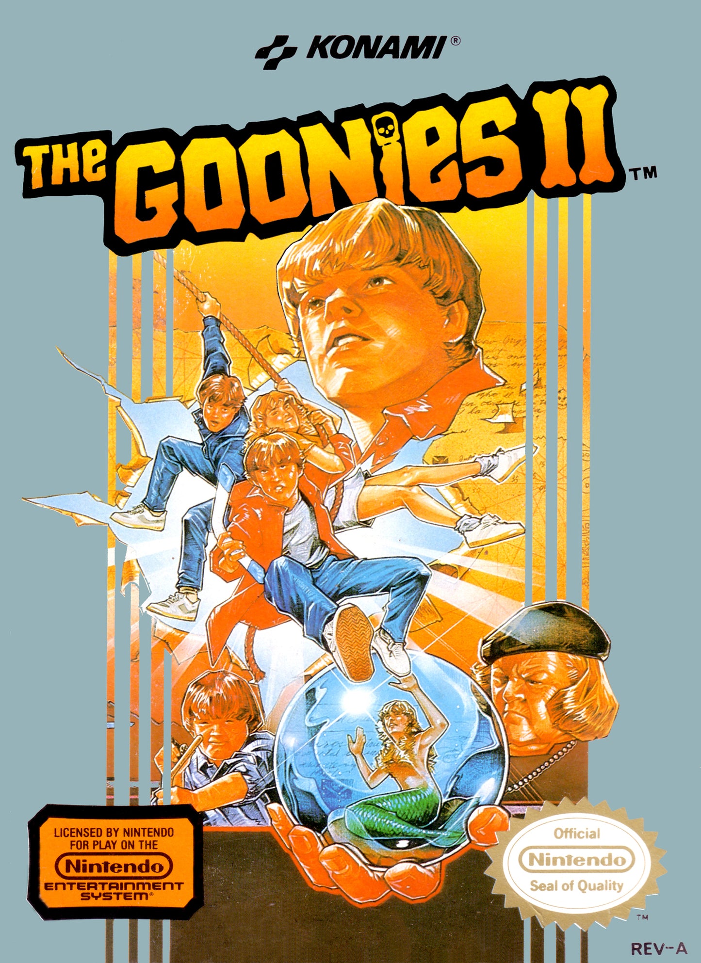 GOONIES II  - NES (W/BOX & MANUAL)