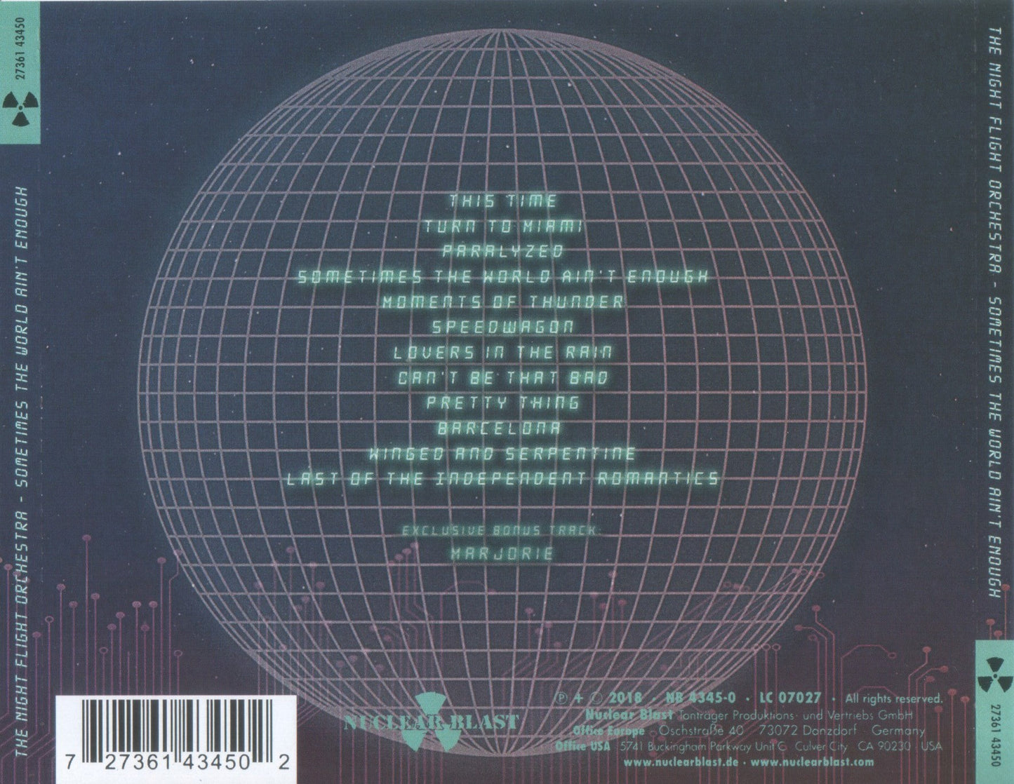 NIGHT FLIGHT ORCHESTRA  - SOMETIMES THE WORLD AIN'T ENOUGH