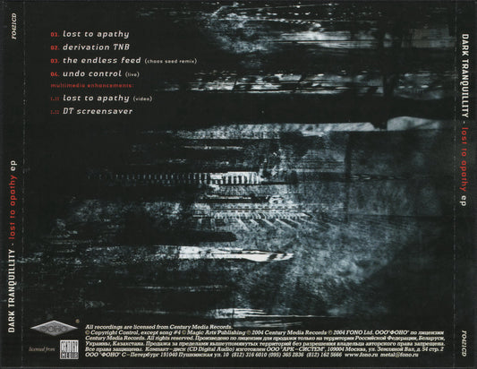 DARK TRANQUILLITY  - LOST TO APATHY (EP)