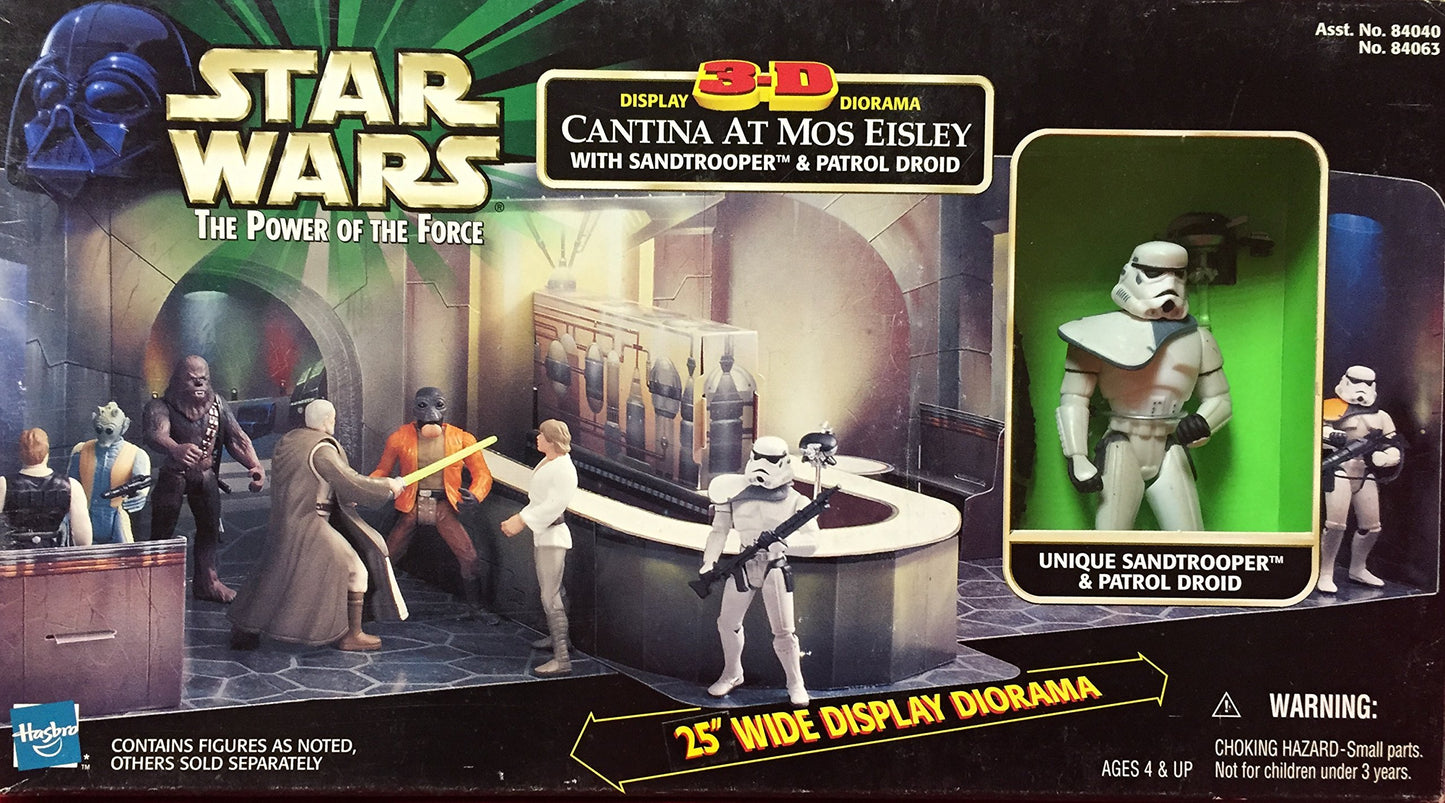 STAR WARS: CANTINA AT MOS EISLEY WITH SANDTROOPER - 3.75"-POWER OF THE FORCE-3D DIORAMMA