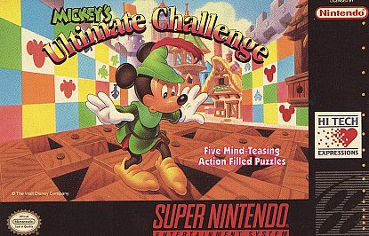 MICKEY'S ULTIMATE CHALLENGE  - SNES (W/BOX & MANUAL)