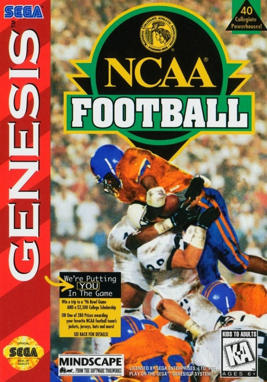 NCAA FOOTBALL  - SNES (W/BOX & MANUAL)