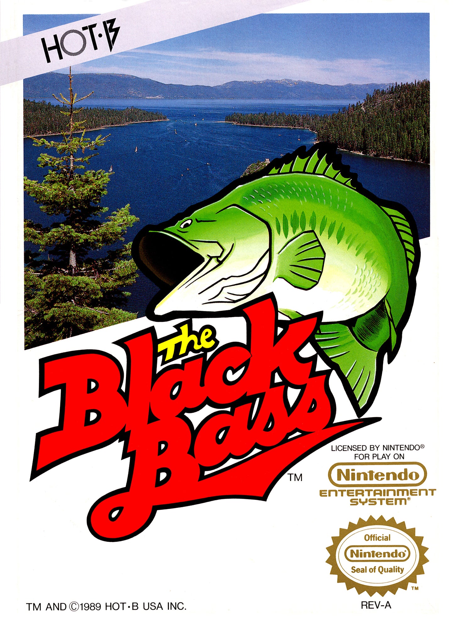 BLACK BASS  - NES (W/BOX & MANUAL)