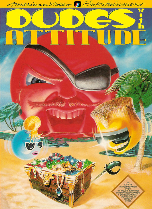 DUDES WITH ATTITUDE  - NES (W/BOX & MANUAL)